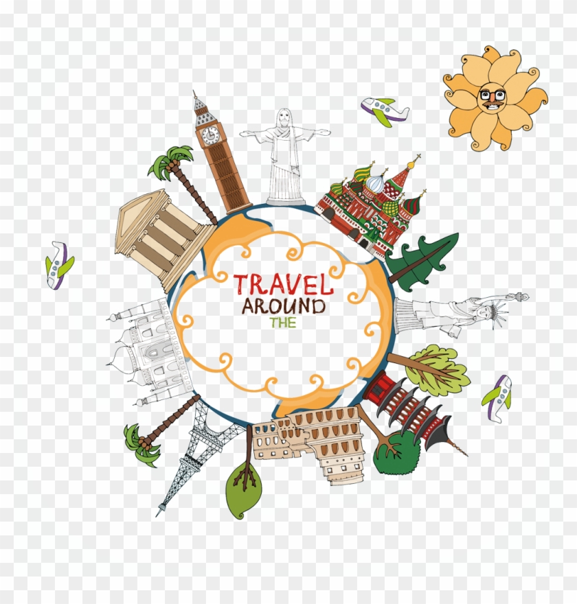 World Travel Landmark Clip Art - World Travel Landmark Clip Art #323995