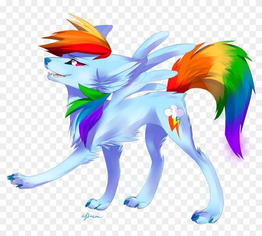 Wolf Rainbow Dash - Rainbow Dash Wolf #323852