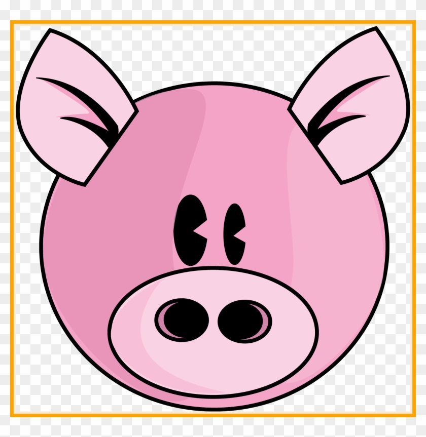 Stunning Cartoon Pig Face Clip Art On Of Cute Little - Drawing #323877