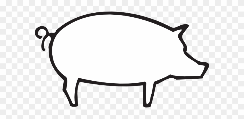 Pig Outline Clipart - Pig #323937