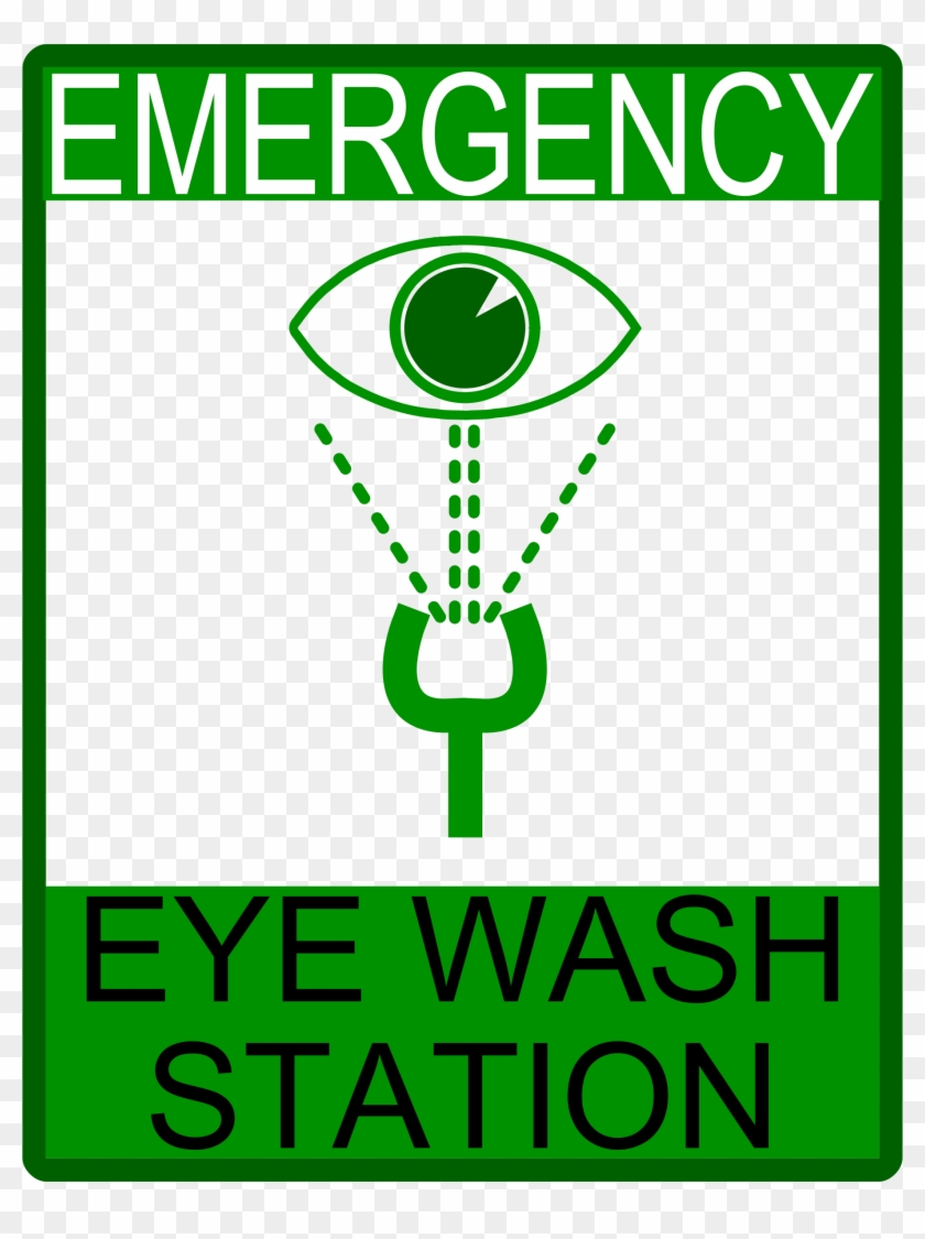Eye Wash Clipart - Eye Wash Station Sign Free #323984