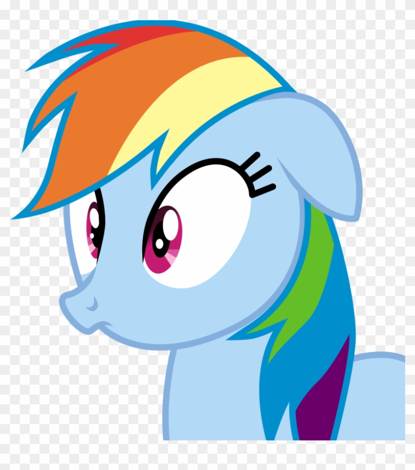 Rainbow Dash Shocked By Eruvon On Clipart Library - Cartoon #324122