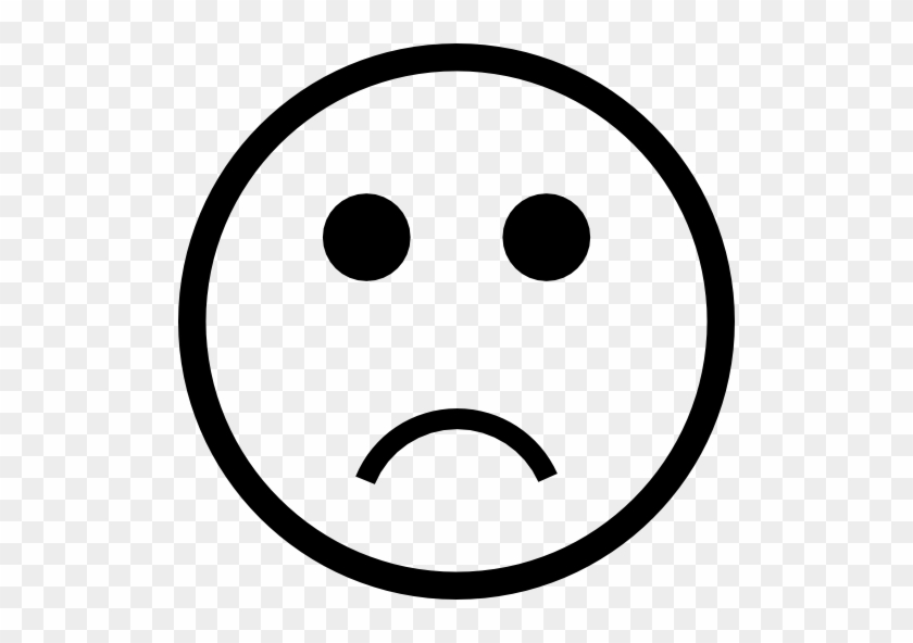 Sad Face Emoticon - Icone Smiley Png #324123