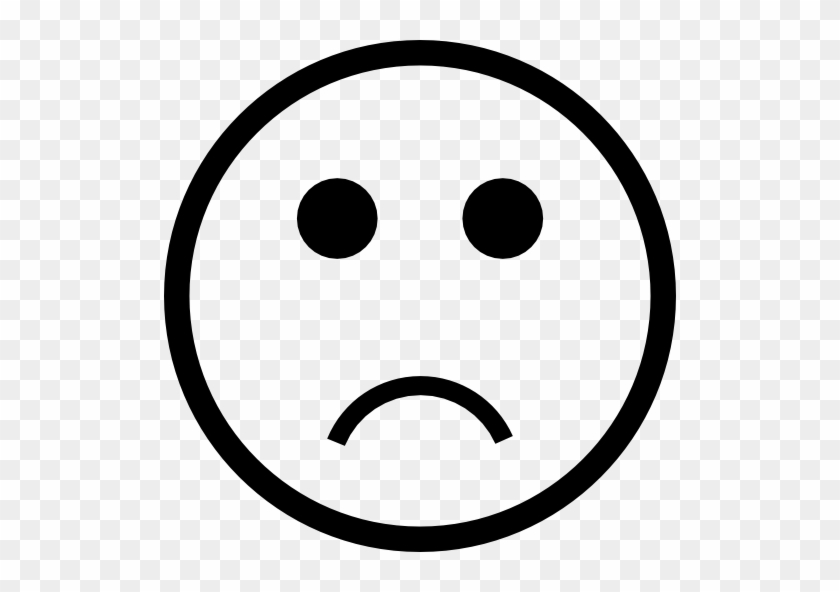 Sad Face Emoticon - Icone Smiley Png #324123