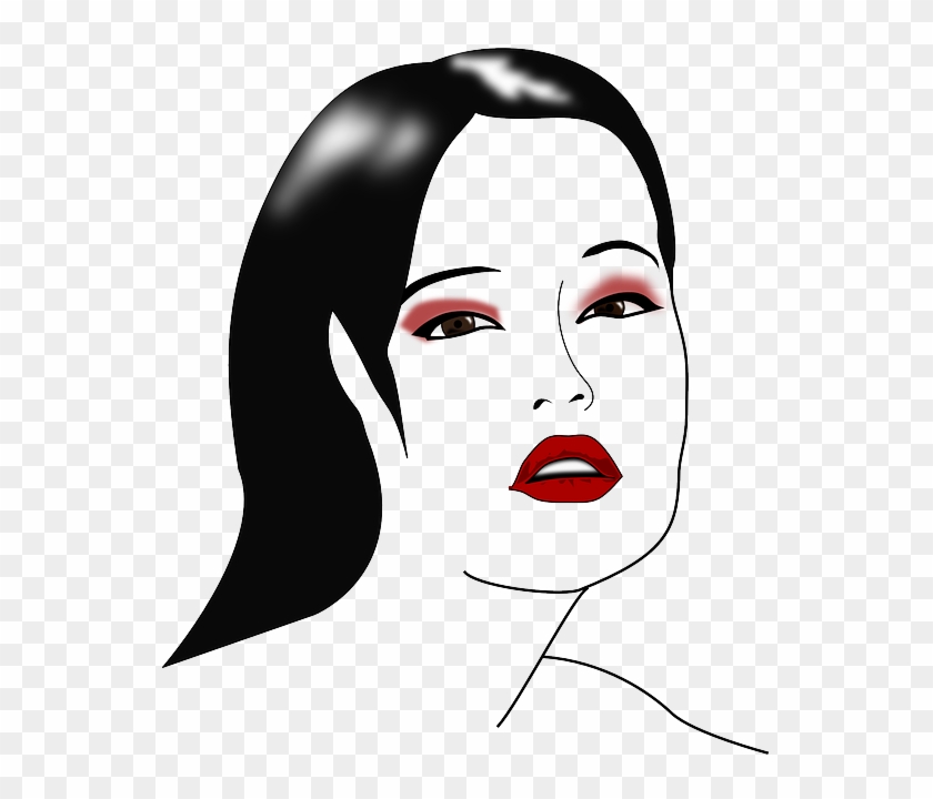 Makeup Face Clip Art On Clip Art Cartoon Car Tail Lights - Woman Makeup Png Clipart #324136