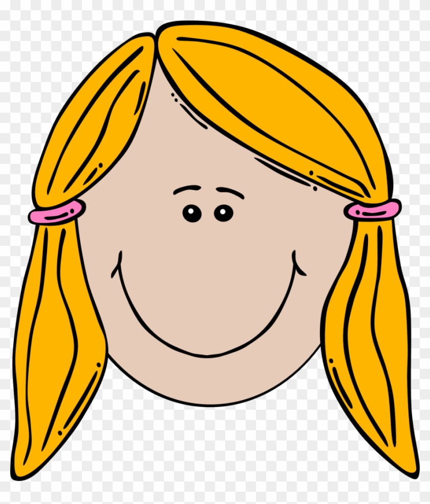 Excited Smiley Face - Cartoon Girl Face - Free Transparent PNG Clipart  Images Download