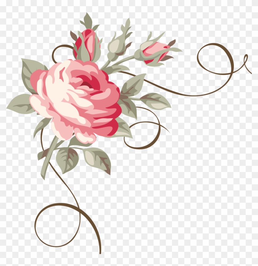 Frames Floral Em Png Para Baixar - Flores E Arabescos Png #324174