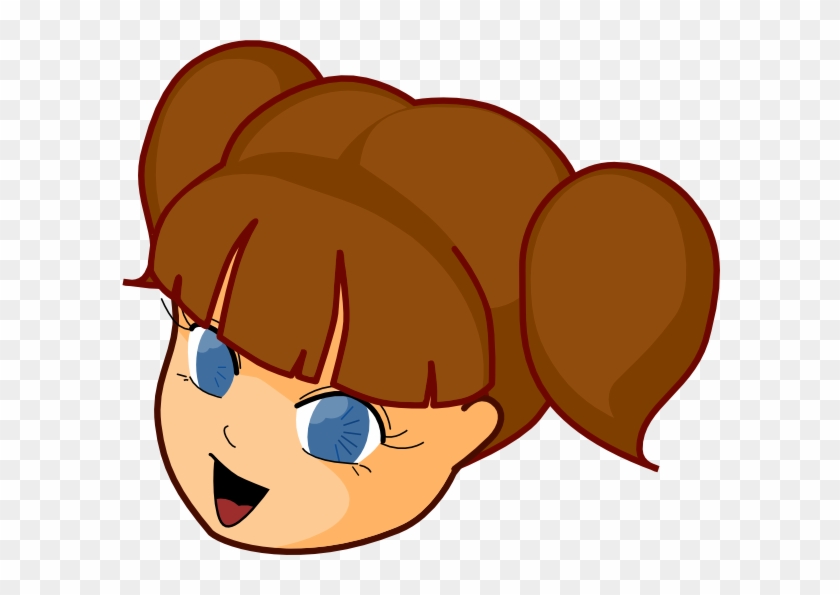 Girl Brown Hair Clip Art - Brown Hair Clipart #324172