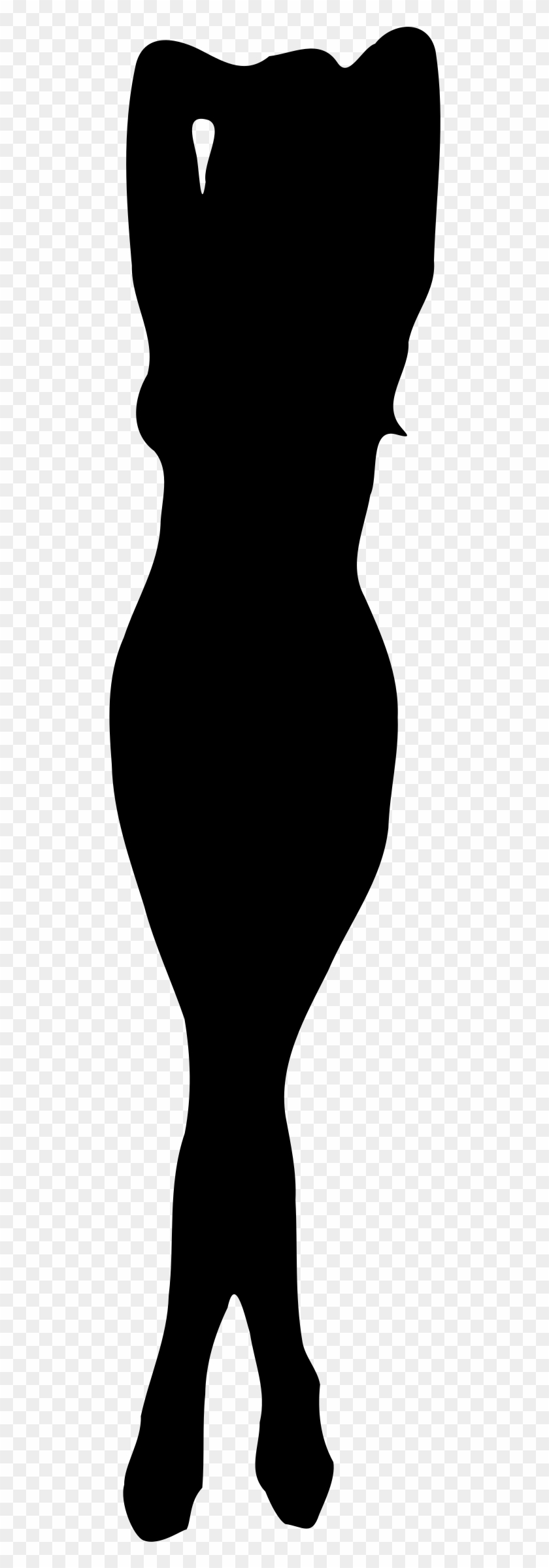 Captivating Clip Art Woman Silhouette Medium Size - Black-and-white #324179