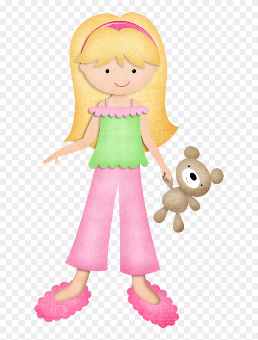 Girls In Pajamas Cliparts - Put On Pajamas Clip Art #324215