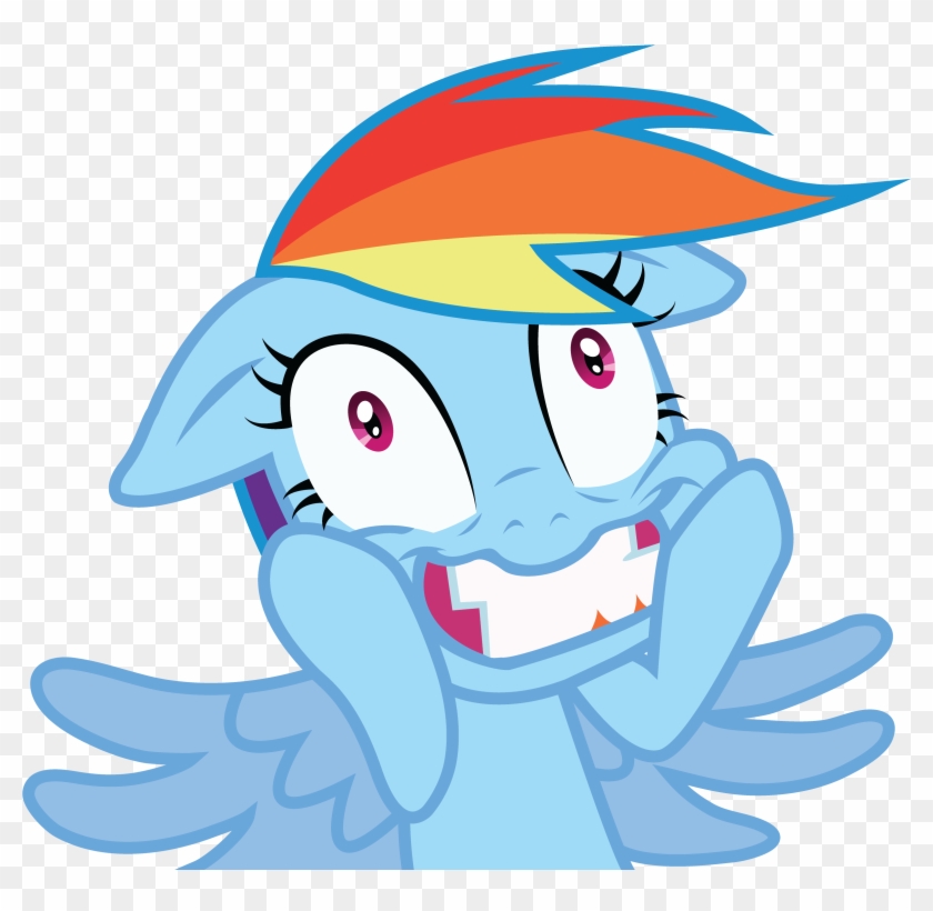 Crazy Rainbow By Bigccv - My Little Pony Rainbow Dash Crazy - Free  Transparent PNG Clipart Images Download