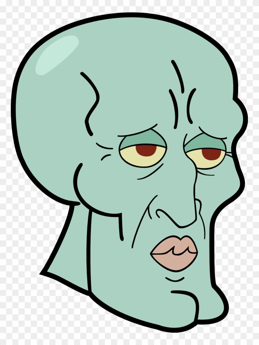 Handsome Squidward Vector By Caffeinejunkie On Deviantart - Handsome Squidward Head #324401