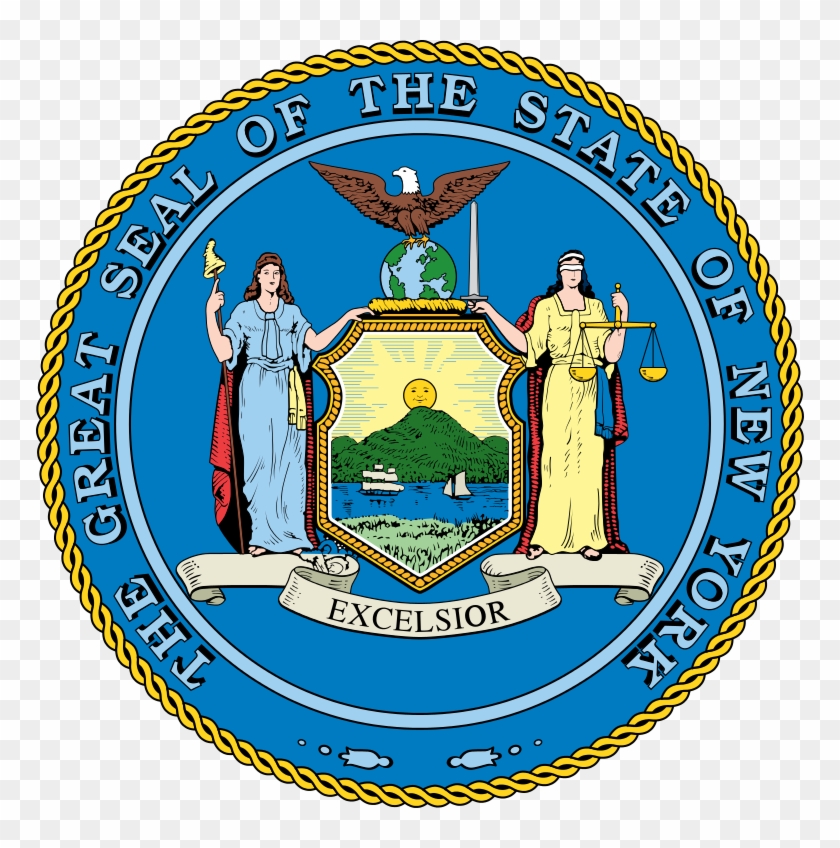 Newyork Statesealsvg Wikimedia Commons - New York State Flag #324448