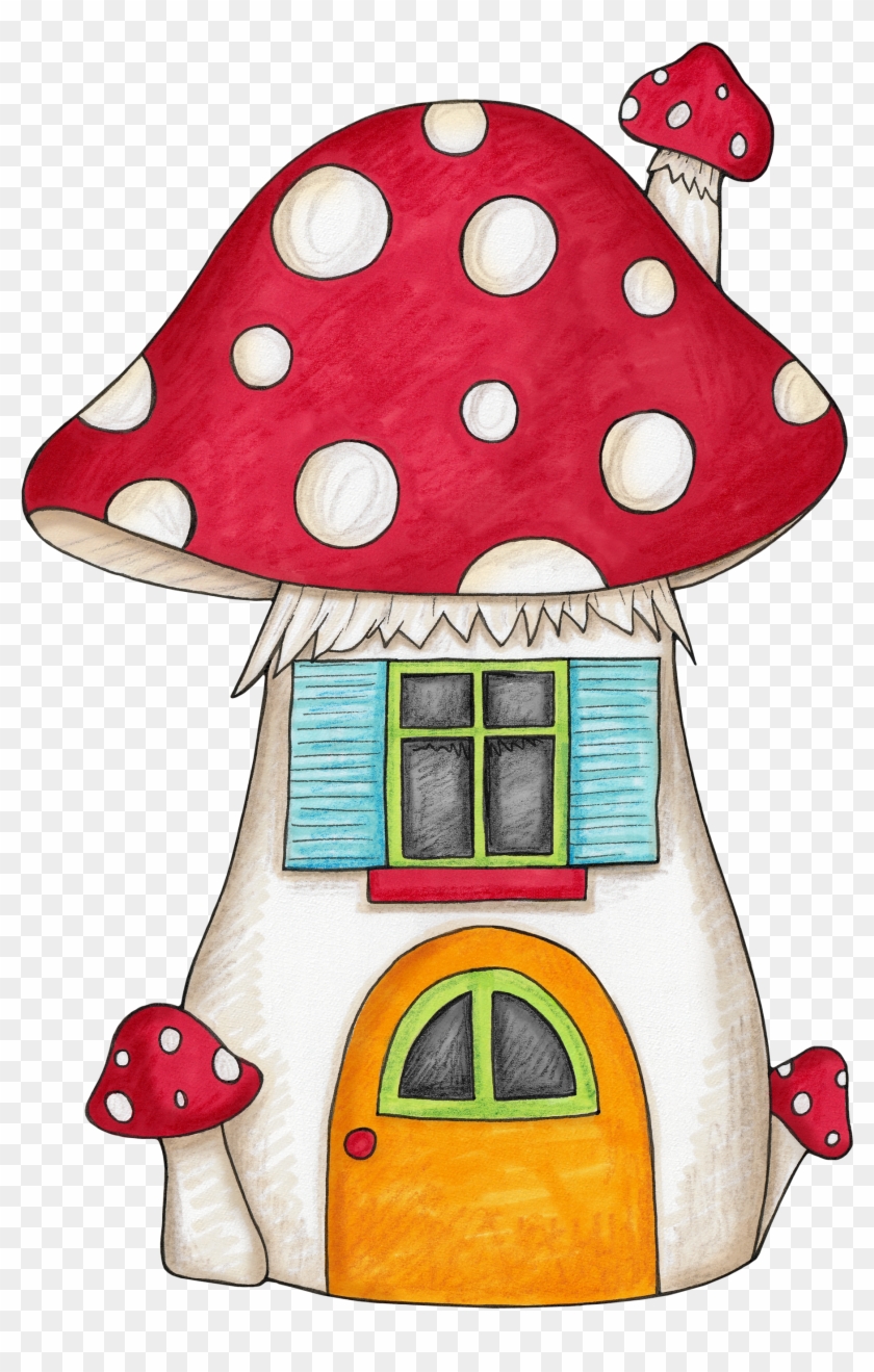 Natale - Cartoon Mushroom House Drawing #324457