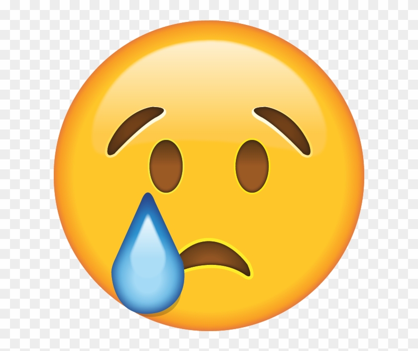 When The Tears Start To Fall, Drown Your Sorrows With - Sad Face Emoji Png #324536