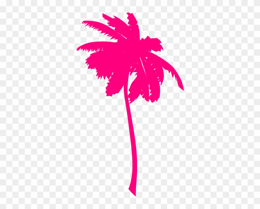 Tree Clipart Pink Palm - Pink Palm Trees Vector #324638