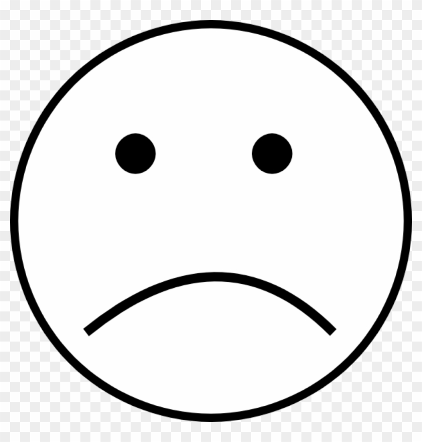 Sad Face Black And White Black And White Sad Face Clip - Sad Face On Black  Background - Free Transparent PNG Clipart Images Download