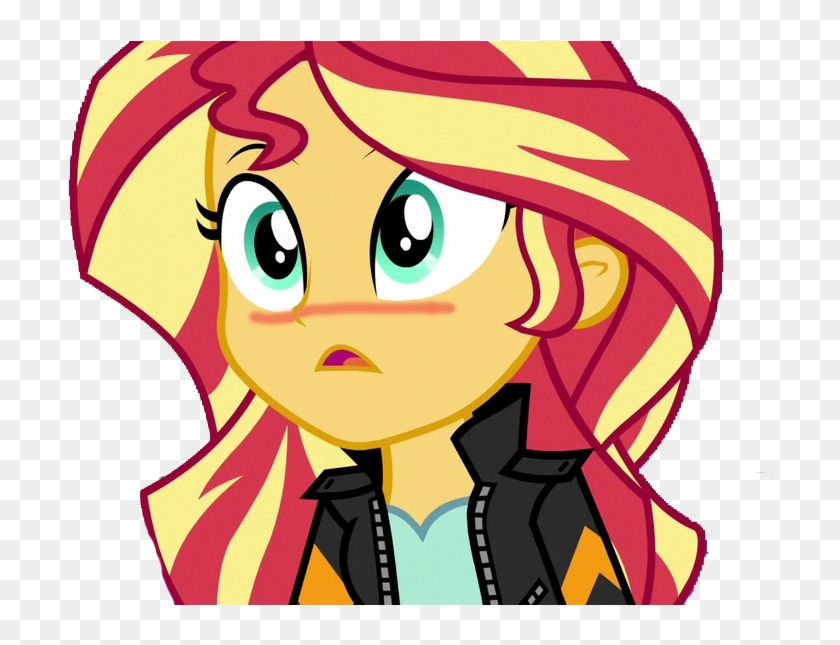 Sunset Shimmer Blushing By 76859thomasreturn - Equestria Girls Sunset Shimmer Blushing #324796