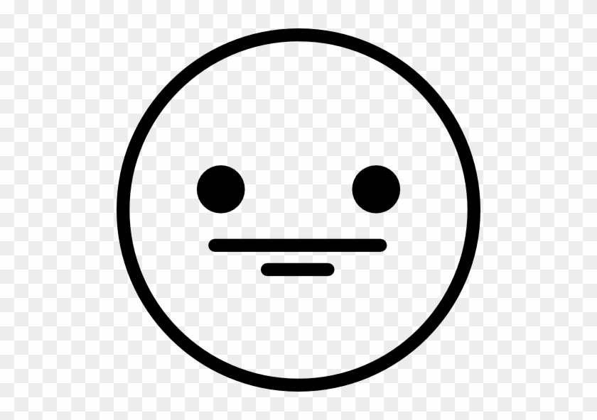 Confused, Emoticons, Emoji, Feelings, Smileys Icon - Confused Emoji Black And White #324882