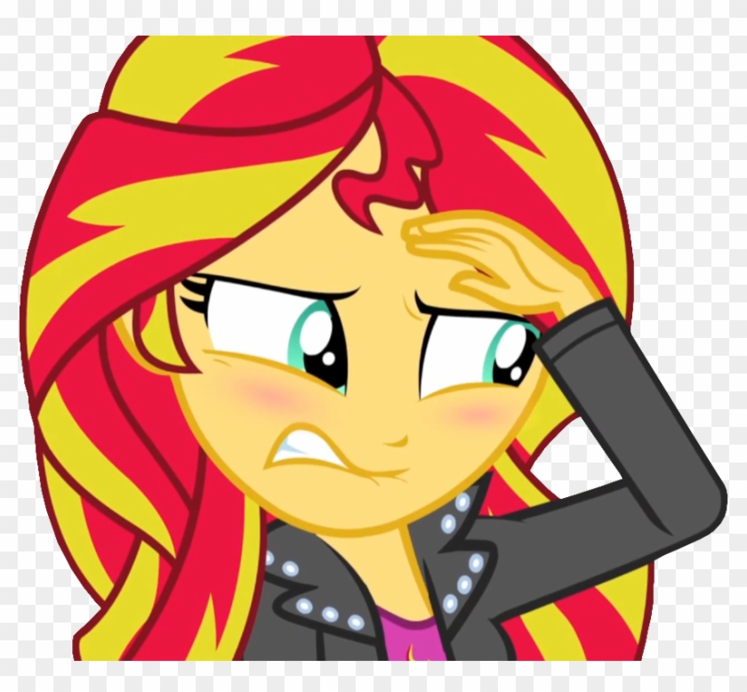 Sunset Is So Embarressed By Dry-b0nes - Sunset Shimmer Embarrassed #324893