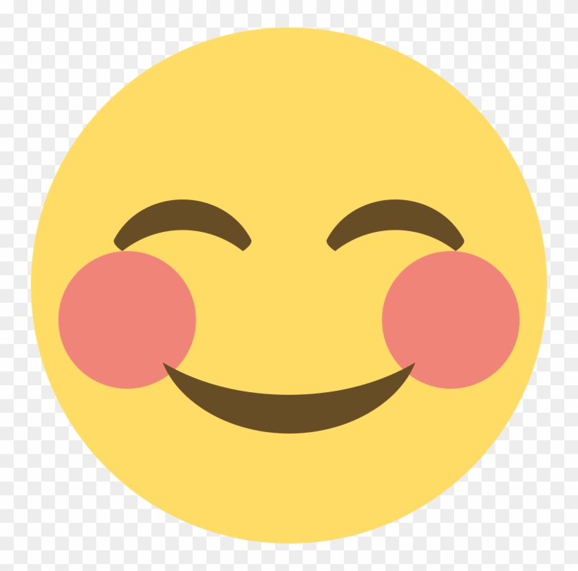 Emoji Blushing Face - Smile Emoji No Background #324898