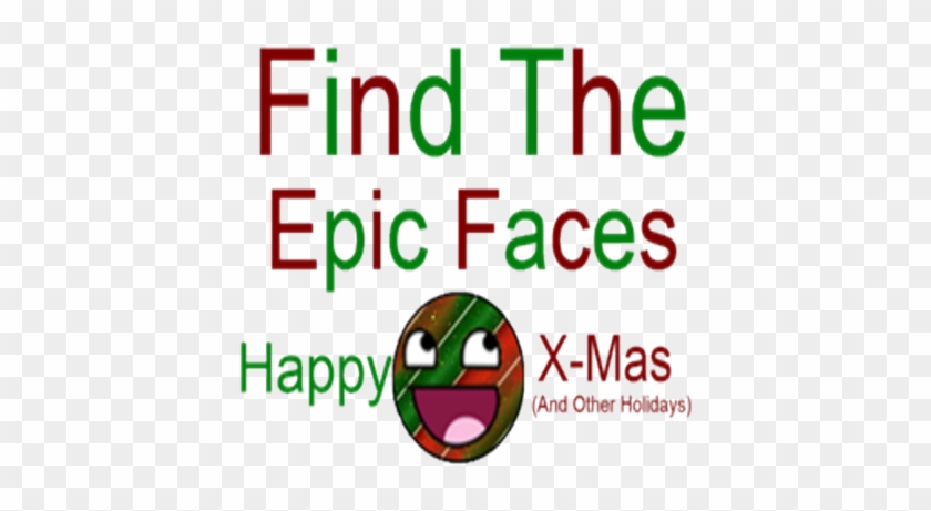 Epic Face X-mas Background, A Decal By Scoutywouty - Circle #324927