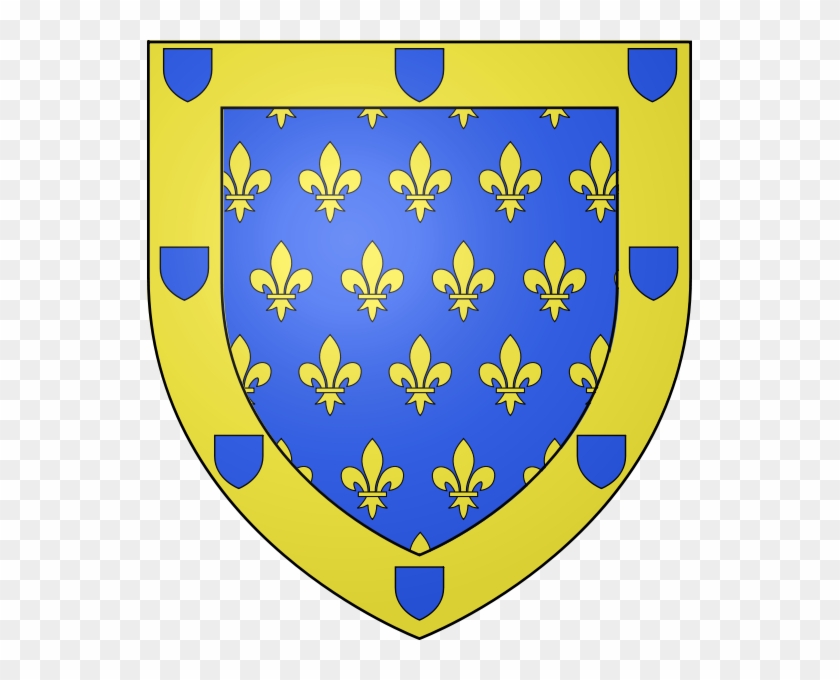 Fleur De Lys Blanc En Plus D'avoir Été Le Premier Roi - Blason Ardeche #324970