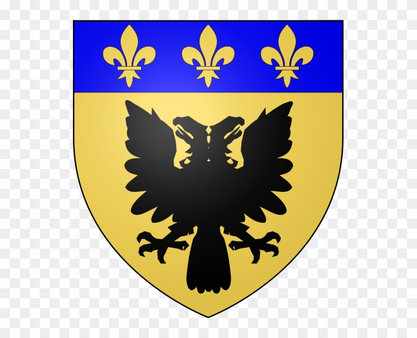 D'or À Une Aigle Bicéphale De Sable, Au Chef De France - Blason De L Aigle #324996