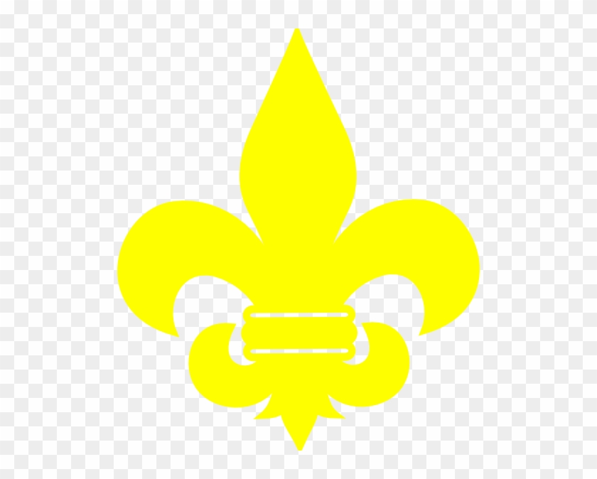 Yellow Place Fleur De Lys - Boysscout Logo #324999