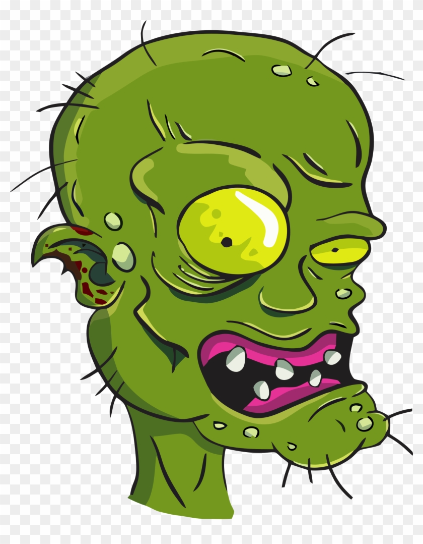 Big Image - Zombie Head Clip Art #325052