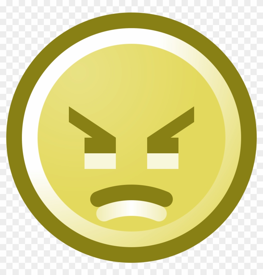 Free Angry Smiley Face Clip Art Illustration By 000129 - Smiley Face Clip Art #325083