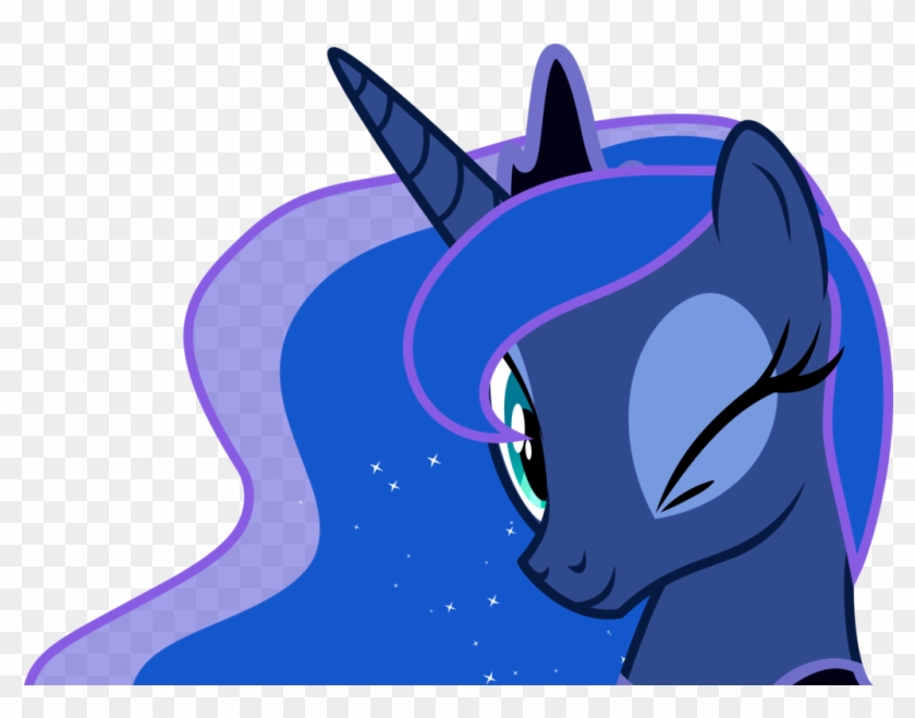 Smiling Winky Face By Ragerer - Princess Luna Face Png #325082