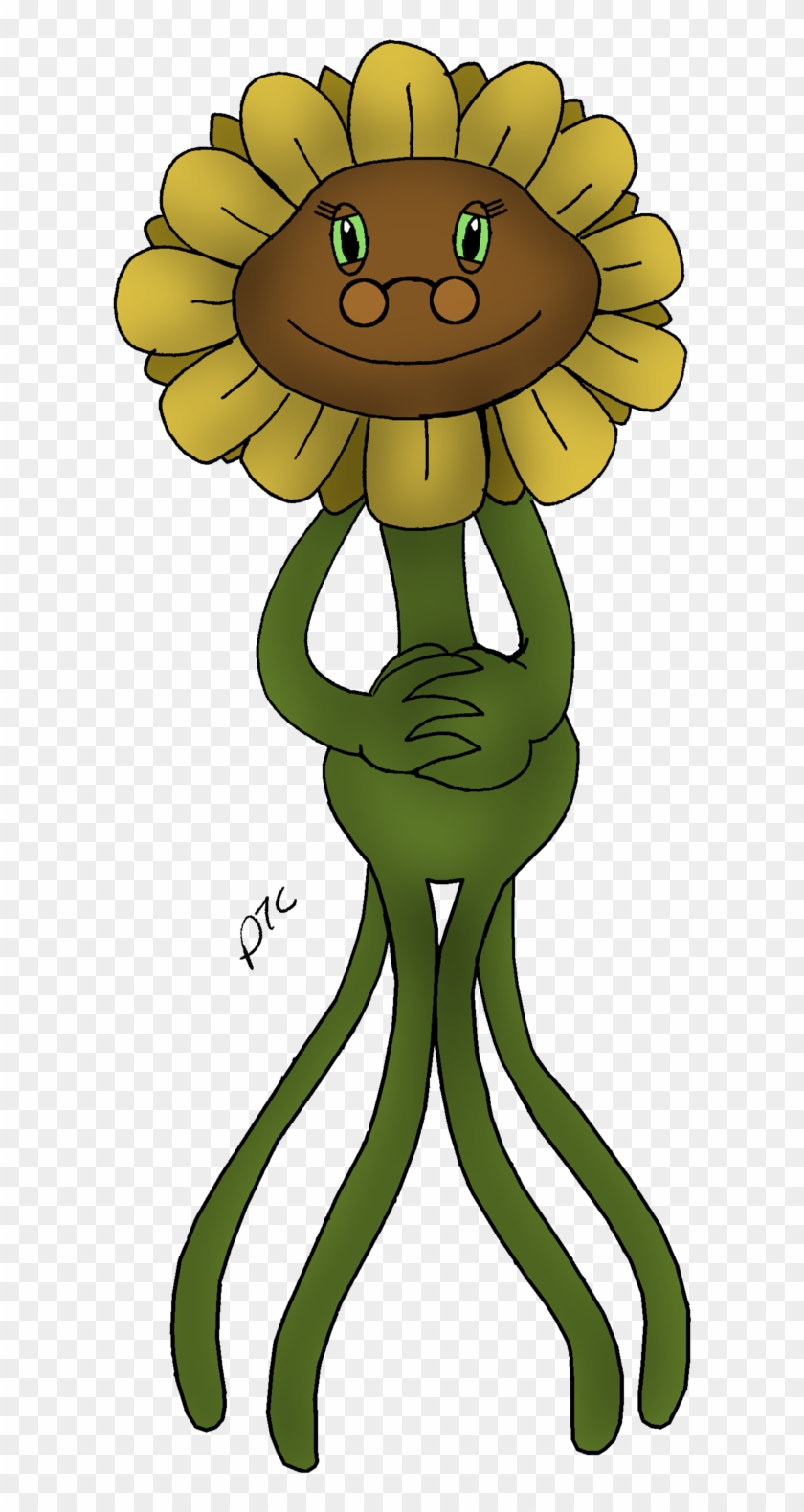 Free: Pvz Sunflower By Derpylittletoaster - Plants Vs Zombies