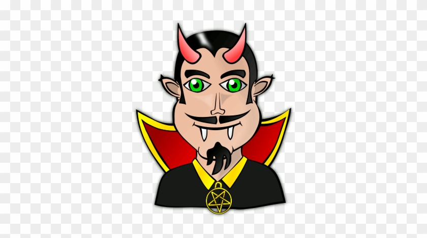 Image For Green Eyed Devil W Fangs Clip Art - Dracula Clipart #325105