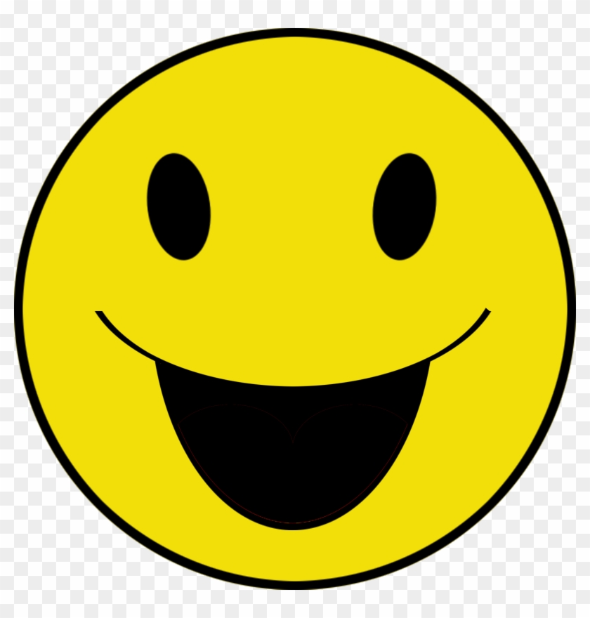 Smiley Png - Happy Face With Open Mouth #325119