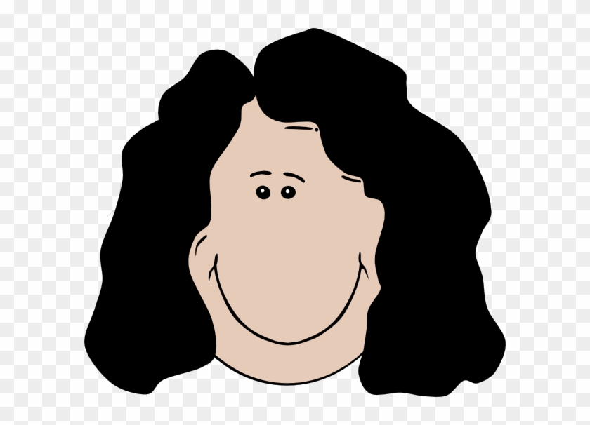 Face Cartoon Black Hair #325139