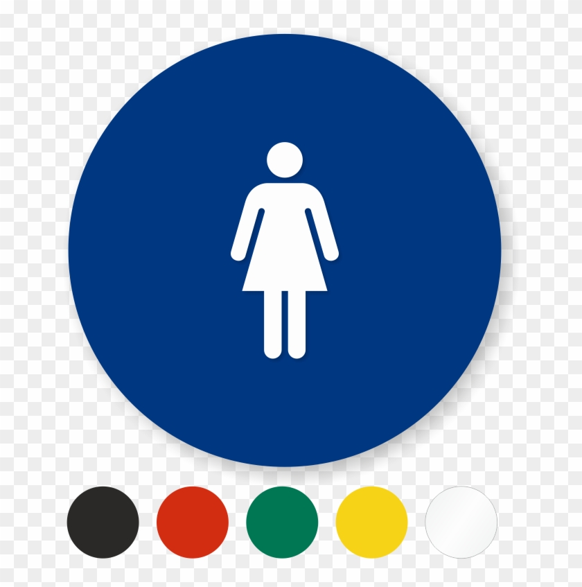 Zoom, Price, Buy - Circle Women's Restroom Signs #325162