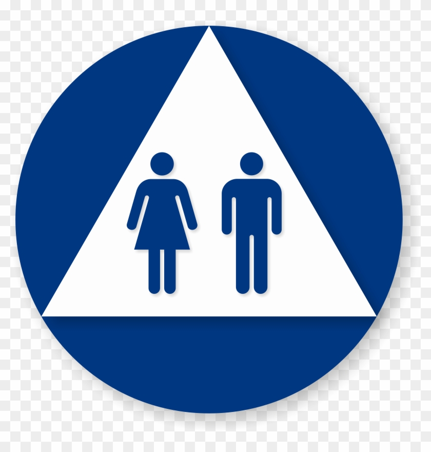 Men Women Pictogram Sign - Uni Sex Bathroom Sign #325167