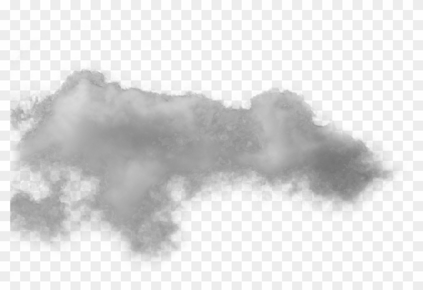 White Fog Isolated On Dark Transparent Background - Portable Network Graphics #325180