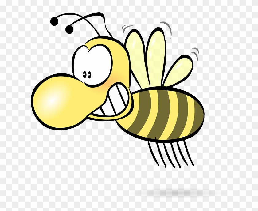 Bee, Honey, Wasp, Hornet, Funny, Cute, Comic, Insect - Cartoon Bee #325209