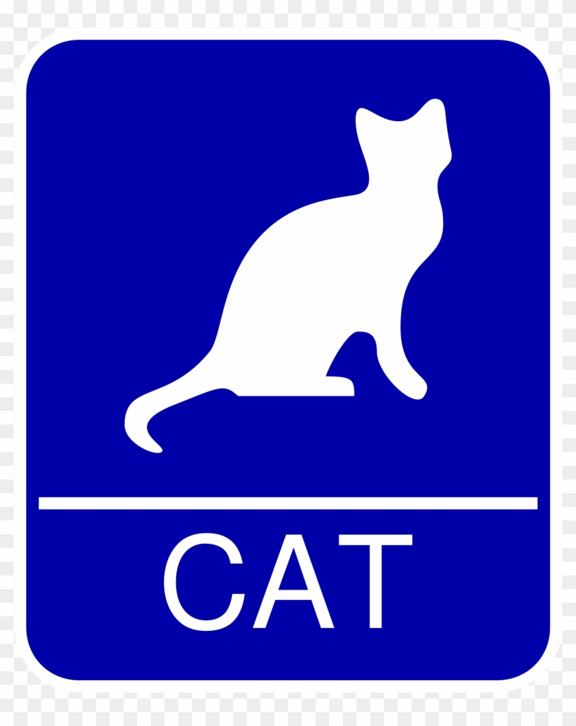 Cat Restroom Sign - Hey Everyone Its My Birthday #325215