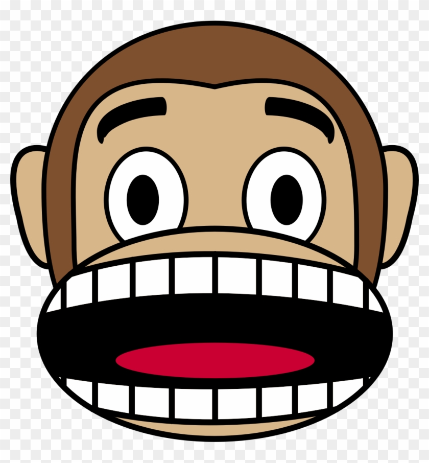 Scary Clipart Fearful - Monkey Emoji Crying #325234