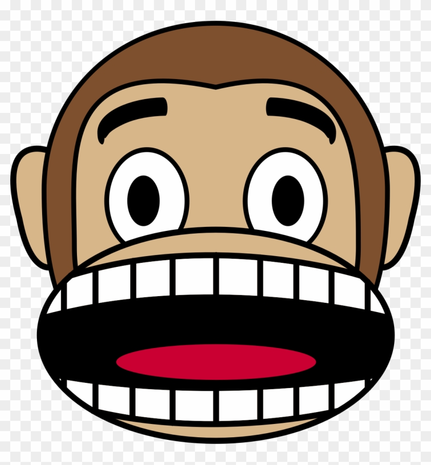 Scary Clipart Fearful - Monkey Emoji Crying #325234