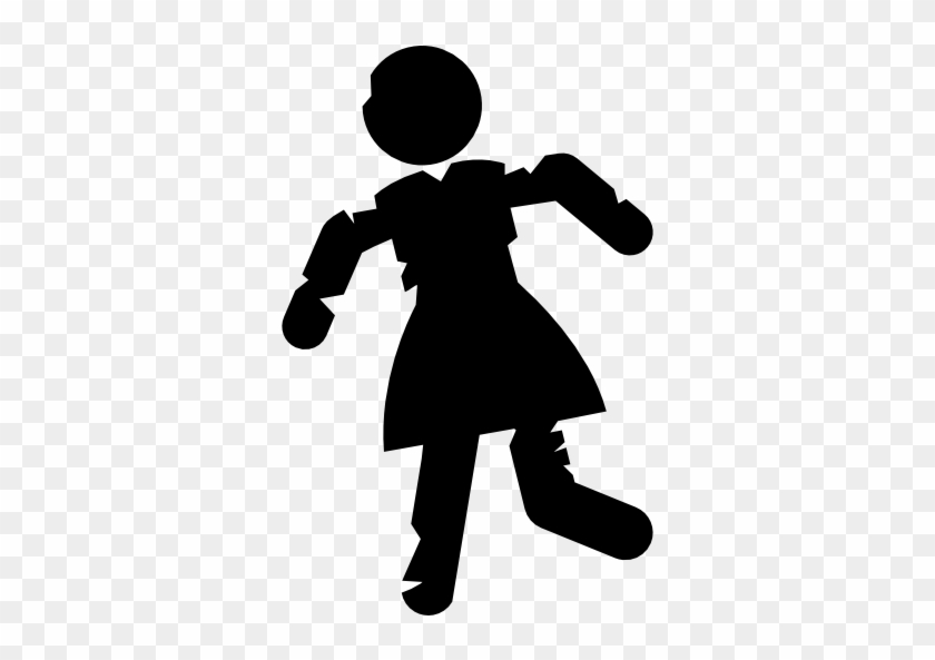 Zombie Icons, Silhouette, Woman, Zombies, Shape, Person, - Zombie Icon Png #325273