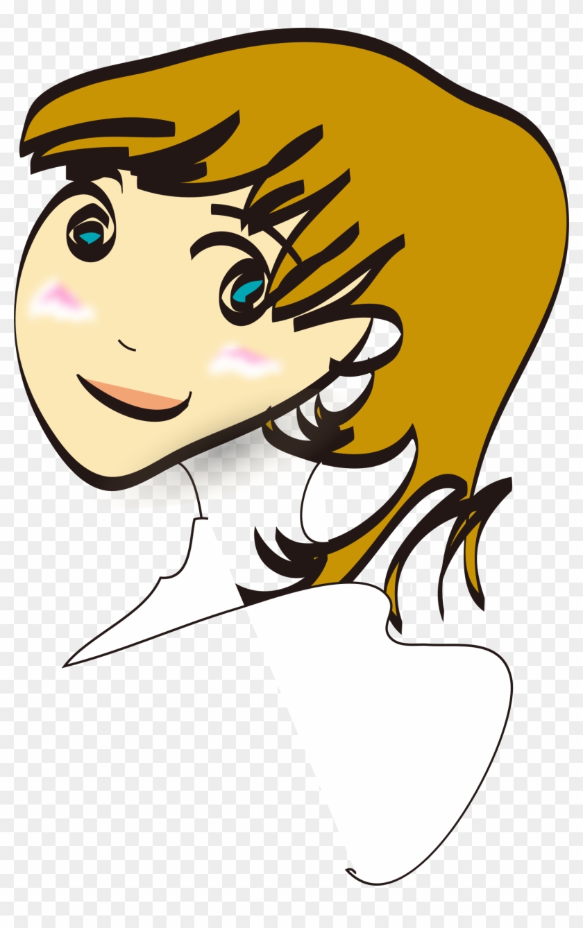 Free Girlface2 Free Vector Face - Baby Girl Clip Art #325304