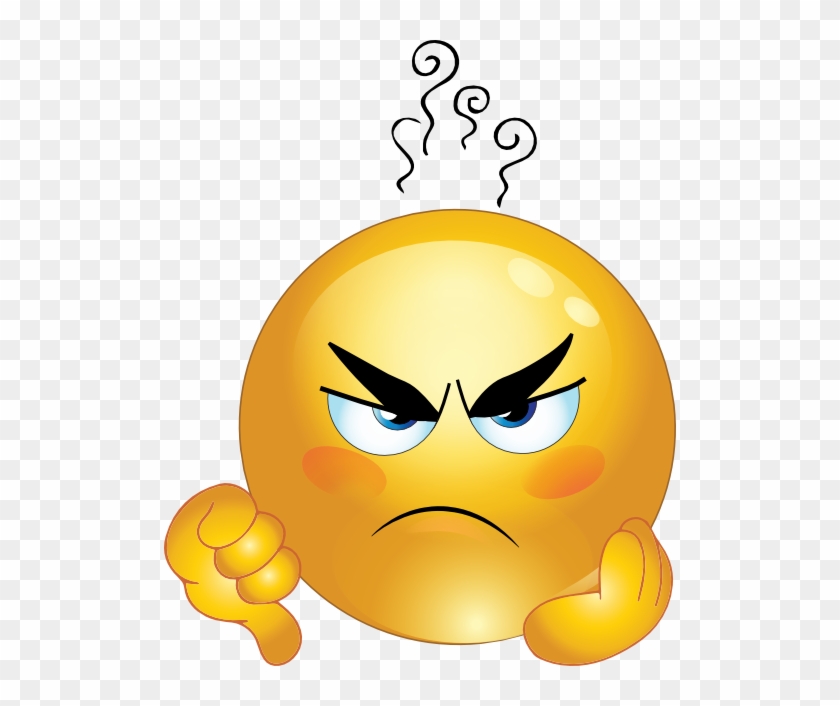 Angry Smiley Emoticon Clipart Royalty Free Public Domain - Grumpy Emoji #325381