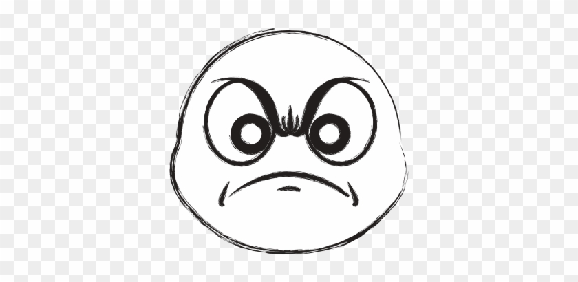 Angry Cartoon Face Sketch - Angry Cartoon Face - Free Transparent PNG  Clipart Images Download