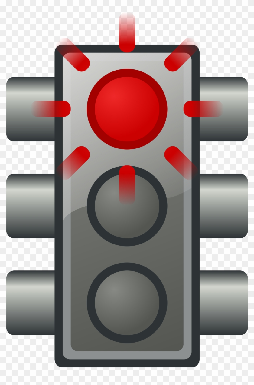 Flashing Red Traffic Light - Flashing Red Stop Light #325447
