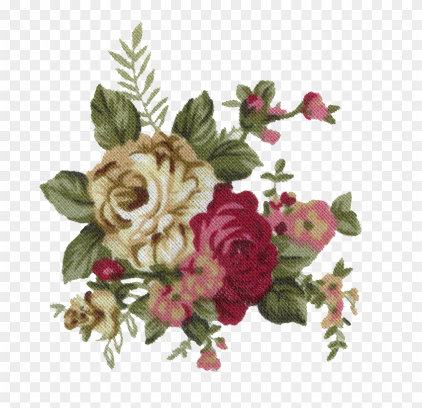 Vintage Flower Print - Flower Rosê Vintage Png #325451