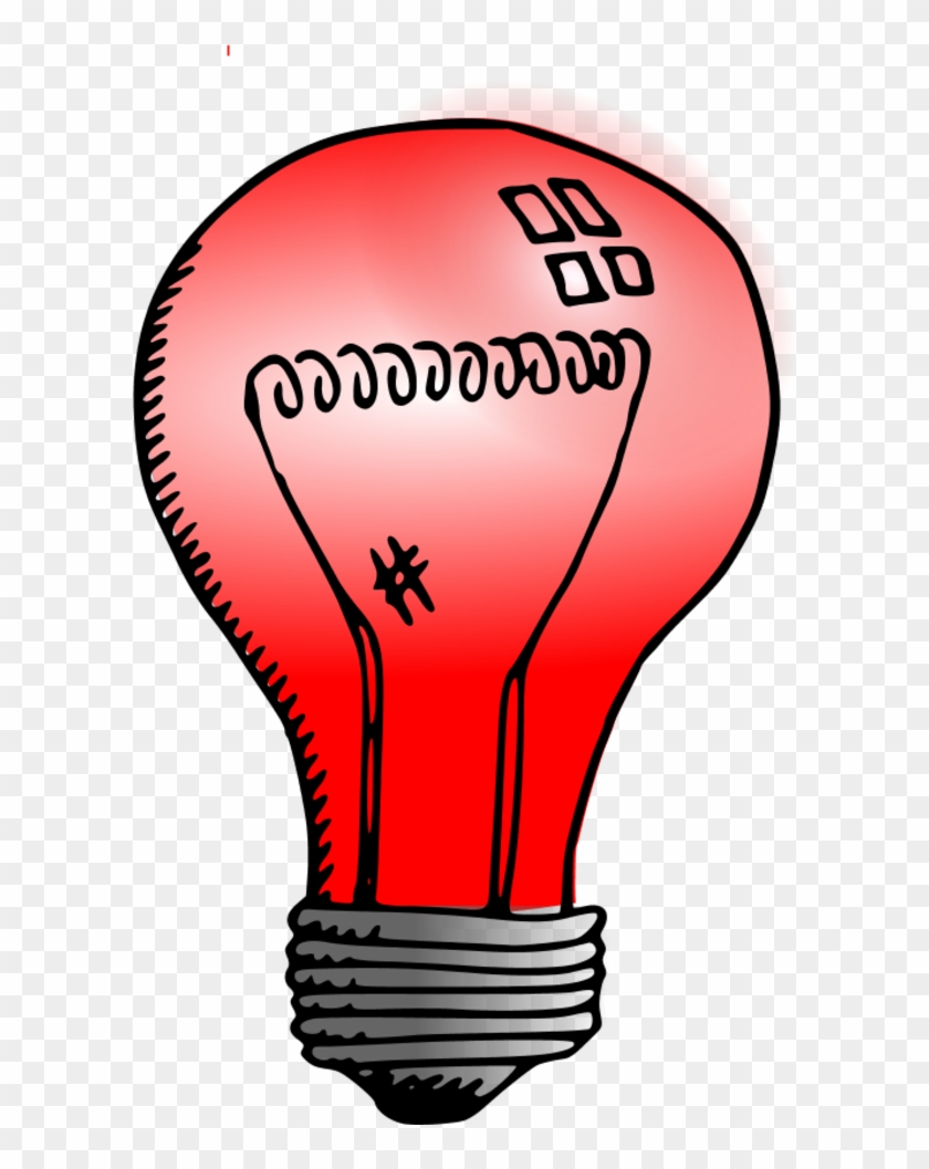 Red Light Bulb Clip Art #325457